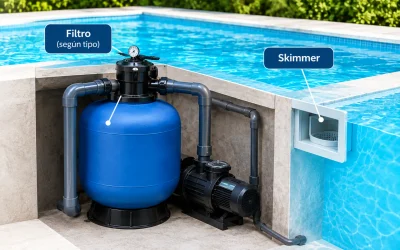 Reparación de filtro y skimmer de piscina: guía completa